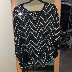 Sheer blouse size 1X
